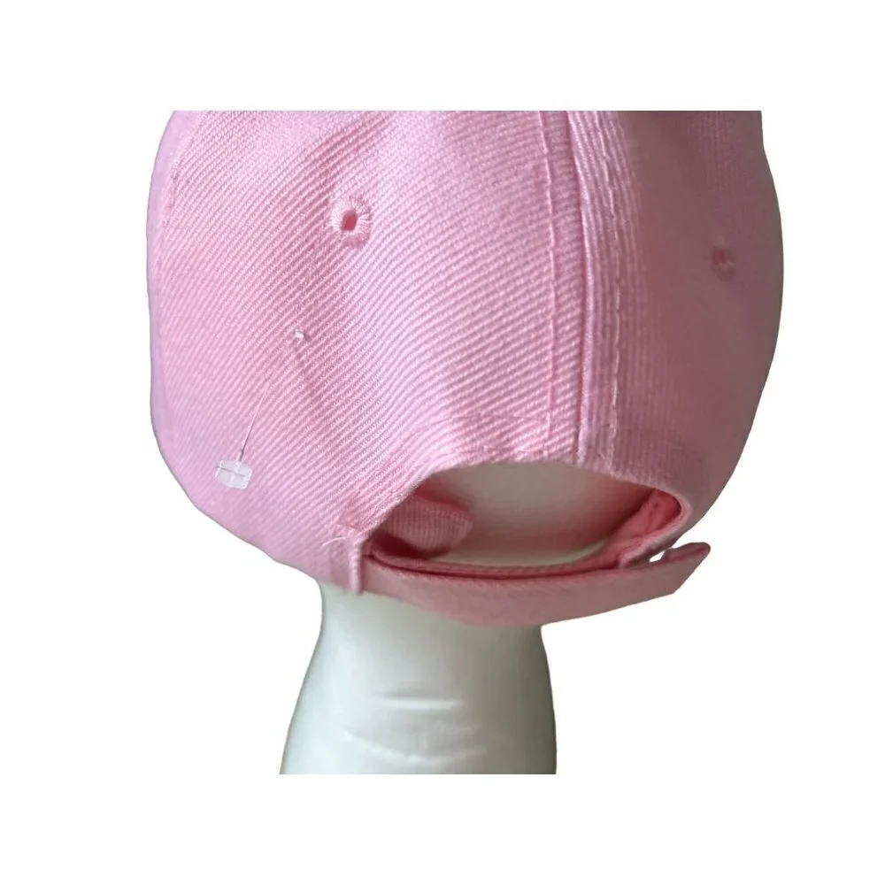 John Deer Pink Denim Baseball Hat Logo Adjustable Backing